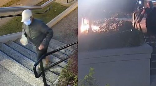 Police release video footage of Vancouver synagogue arson suspect